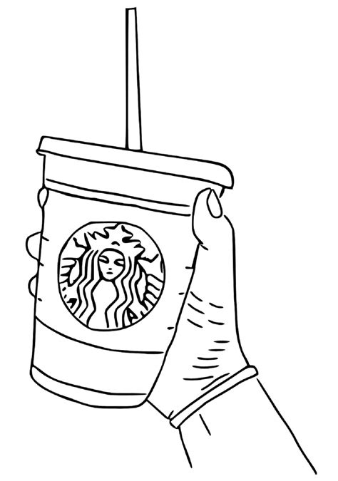 Drawing Starbucks Cup Coloring Page Download Print Or Color Online