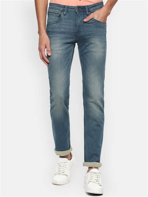 Buy VAN HEUSEN DENIM LABS Men Blue Slim Fit Heavy Fade Jeans Jeans