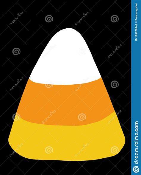 Giant Candy Corn And Black Backdrop Stock Illustration Illustration