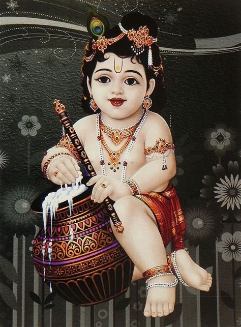 Bal Gopal Eating Butter Bal Gopal Bal Krishna Photo Bal