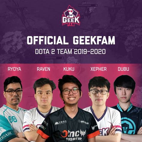 Geek Fam Dota 2 Umumkan Roster Barunya Ada Nama Kuku Gamedaim