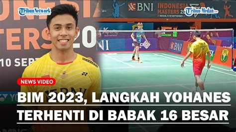 BNI Indonesia Masters 2023 Langkah Yohanes Saut Terhenti Di Babak 16