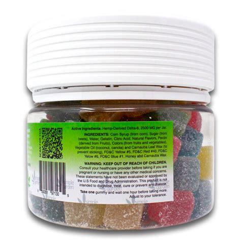 Mg Delta Thc Gummies Count Assorted Flavors Simple Garden