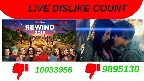 Justin Bieber Baby Ft Vs YouTube Rewind 2018 LIVE DISLIKE COUNT DX