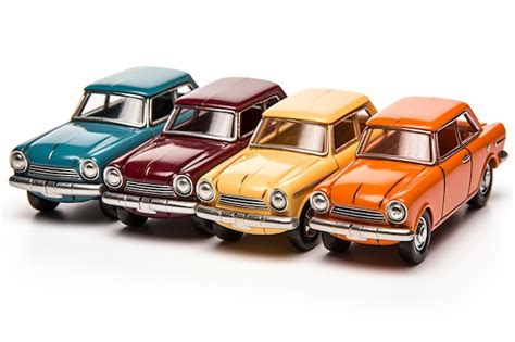 Premium Ai Image Toy Cars Isolated On White Background