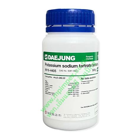 Daejung Potassium Sodium Tartrate Tetrahydrate M P