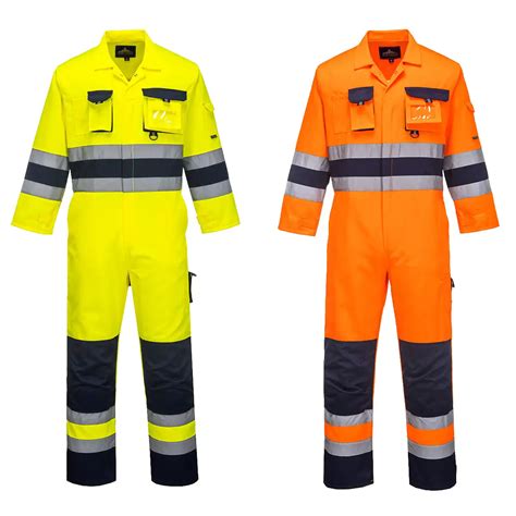 Portwest TX55 Nantes Orange Yellow Hi Vis Contrast Work Overall