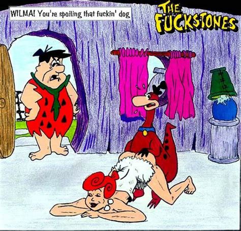 Rule 34 Ass Dino Dinosaur Female Fred Flintstone Grabbing Ass Hanna Barbera Human Male Male