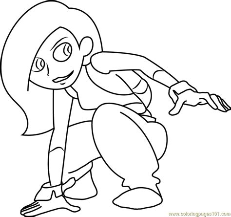 Kim Possible By Kilroyart Coloring Page For Kids Free Kim Possible
