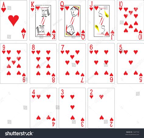 Heart Playing Cards Vector Format 1647743 Shutterstock