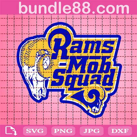 Mob Squad Rams Svg Svg Png Dxf Eps Cricut Silhouette June 2024
