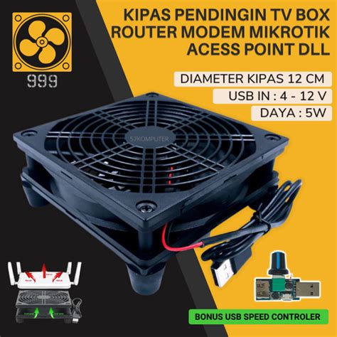 Fan Cooler Kipas Pendingin Untuk TV Box Set Top Box STB Moudem Router