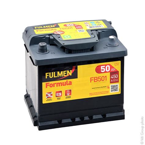 Batterie Voiture Fulmen Formula Fb V Ah A