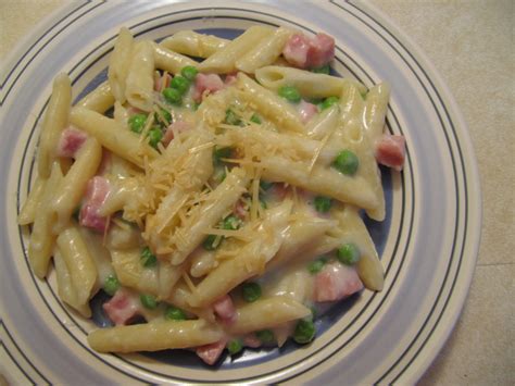 Penne Ao Molho Branco Presunto E Ervilhas Massas Receitas De