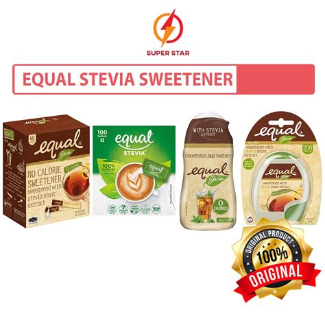 Equal Stevia No Calorie Sweetener 40sticks 100sticks200 Tabletsequal