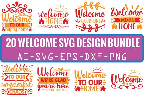 Welcome Svg Bundle Bundle · Creative Fabrica