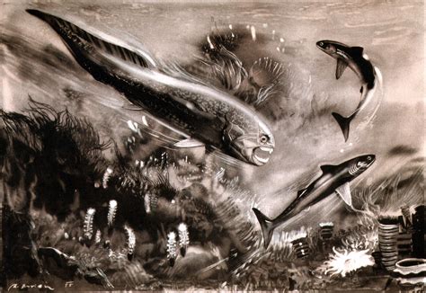 Dinichthys Cladoselache By Zdenek Burian 1955 Prehistor Flickr