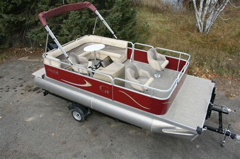 New 18 Grand Island Pontoon Boat 50 Four Stroke And Trailer 2021 For Sale For 28999 Boats