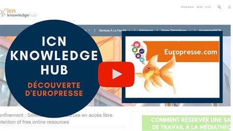 Europresse Présentation And Recherche Simple Introduction And Quick