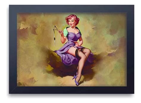 Quadro Decorativo Pin Up Estilingue Mdf X Cm Mercadolivre