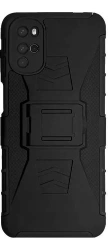 Mica Funda Uso Rudo Clip Para Motorola G Negro Meses Sin Inter S