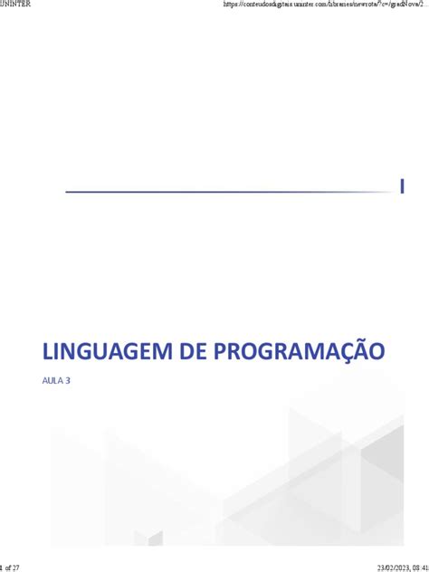 Aula 3 Criação De Objetos E Interação Com Banco De Dados Pdf Classe Programação De