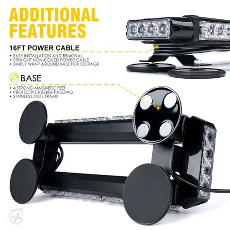 Barre Lumineuse Clignotante Stroboscopique Led Sur Le Toit