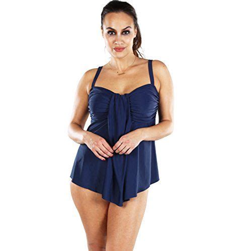 Fantasy Figure Plus Size Womens Camouflaging Cascade Bandeau Tankini