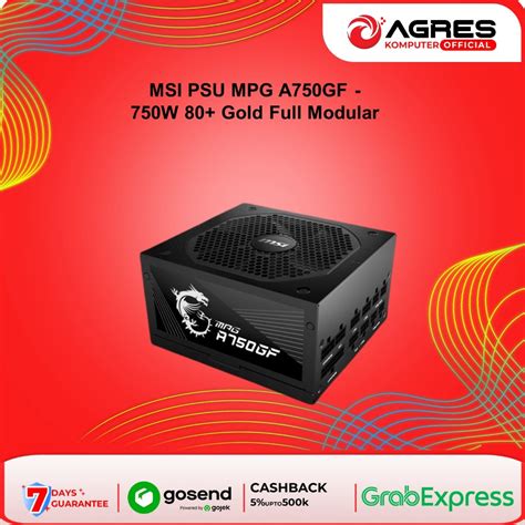 Jual MSI PSU MPG A750GF 750W 80 Gold Full Modular Shopee Indonesia