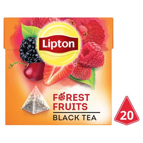 Lipton Pyramide Zwarte Thee Bosvruchten Zakjes Carrefour Site