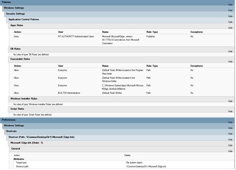 Create A Gpo To Deny Access To Microsoft Edge Remove Desktop Icon And Taskbar Windows