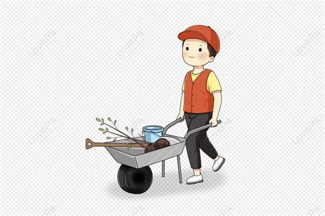 Man Pushing A Car To Plant A Tree Png Hd Transparent Image And Clipart