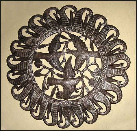 Haitian Metal Art Bird Wall Art - Steel Drum Metal Art Wall Hangings