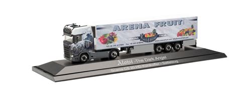 Herpa Scania Cs Hd Reefer Semitrailer Arena Fruti Herpa