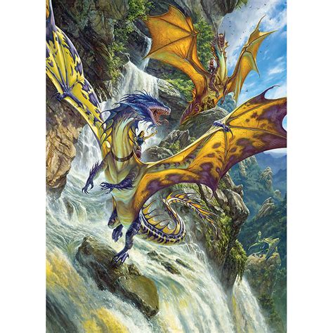 Waterfall Dragons 1000 Piece Jigsaw Puzzle Spilsbury