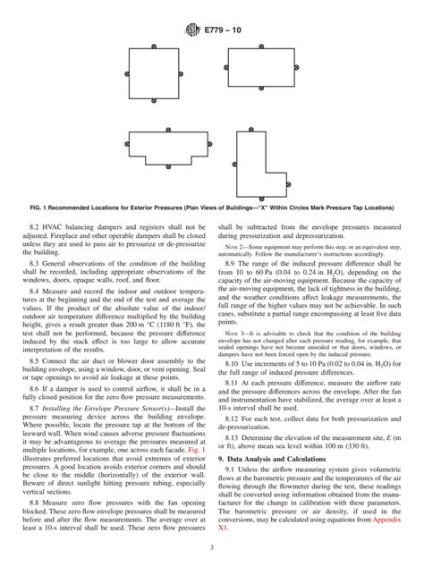 ASTM E779 10 Standard Test Method For Determining Air Leakage Rate By