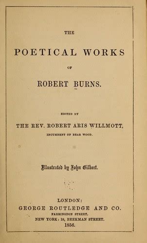 The Poetical Works Of Robert Burns By Robert Burns Open Library