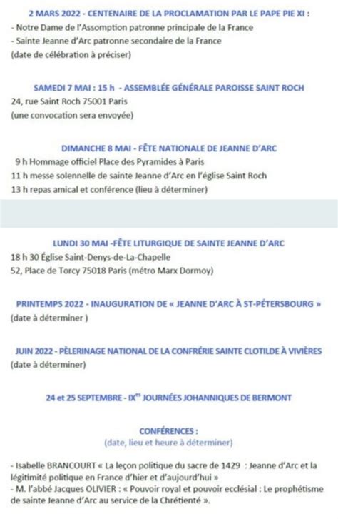 Agenda National Johannique