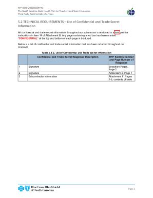 Fillable Online Technical Requirements List Of Confidential And