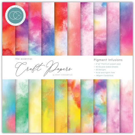 Craft Consortium Double Sided Paper Pad X Pigment Infusions