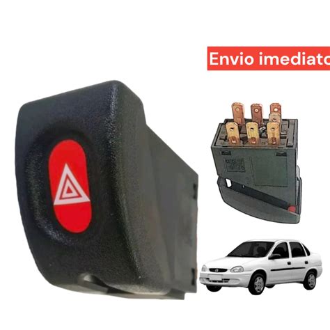 Botão Interruptor Pisca Alerta Corsa Classic Sem Alarme 1994 a 2012