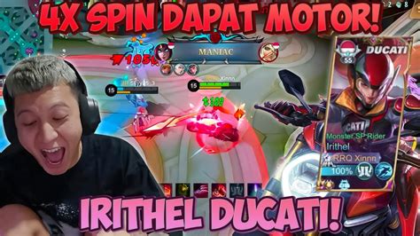 REVIEW SKIN IRITHEL DUCATI CUMA 4X SPIN LANGSUNG DAPAT MOTOR KEREN