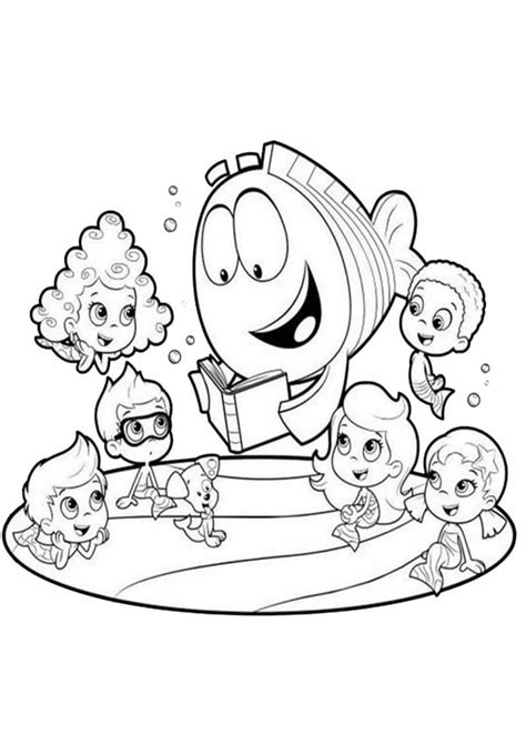 Free & Easy To Print Bubble Guppies Coloring Pages - Tulamama