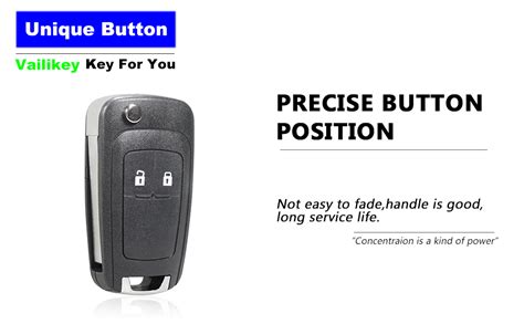 Vailikey Pcs Buttons Flip Car Remote Control Key Fob Case