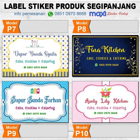 Detail Stiker Label Contoh Desain Stiker Cookies Koleksi Nomer