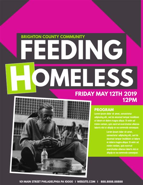 Feeding The Homeless Template Postermywall