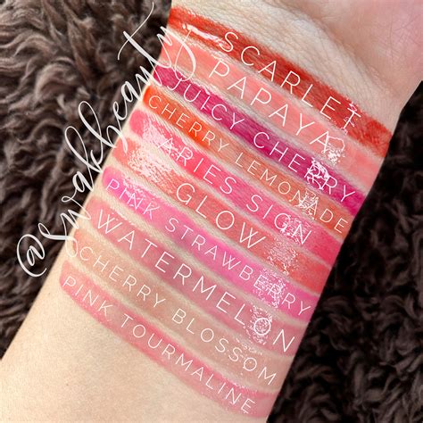 Aries Sign Gloss Comparison Swatches Swakbeauty