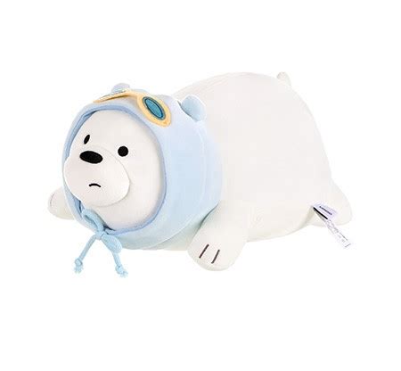 We Bare Bears Lying Plush Toy (Ice Bear) – MINISO Bahrain