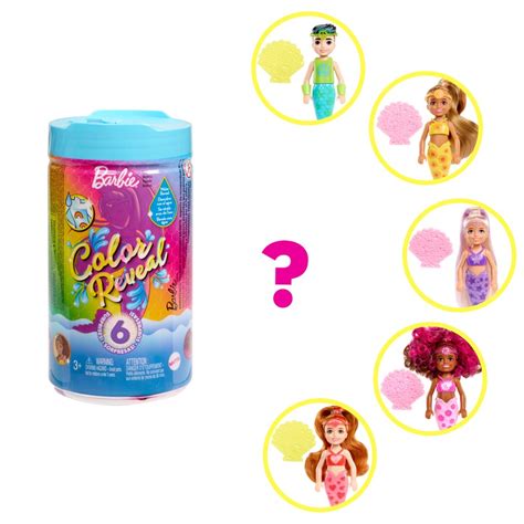 Barbie Color Reveal Chelsea baba szivárvány sellő eMAG hu