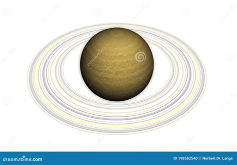 Planeta Con Anillos Stock De Ilustración Ilustración De Recorrido 198582540